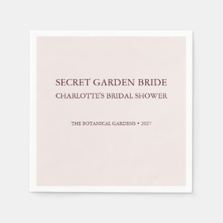 Servilleta De Papel Elegante jardín secreto rosa