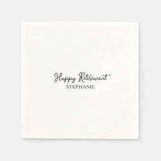 Servilleta De Papel Elegante Jubilación en Blanco y Negro Feliz