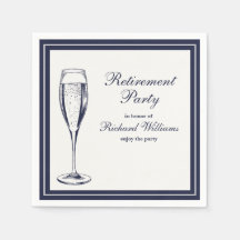 Elegante Jubilación Formal Oscura Bleu Blanca