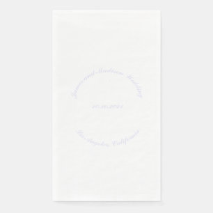 Servilleta De Papel Elegante lavender personalizado guión nombre boda 