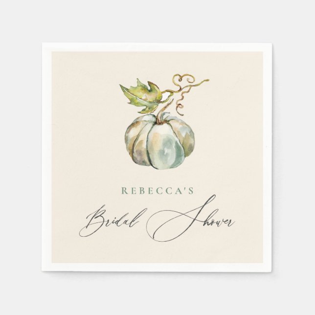 Servilleta De Papel Elegante Lluvia de Caligrafía Otoñal para Despedid (Anverso)