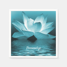 Servilleta De Papel Elegante Lotus Flower Ocean Zen Yoga personalizado