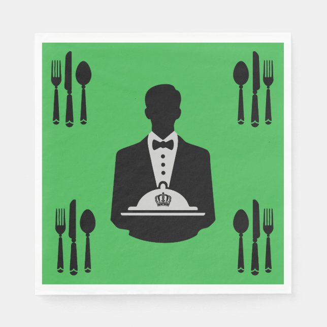 Servilleta De Papel Elegante lujo temático real (Anverso)