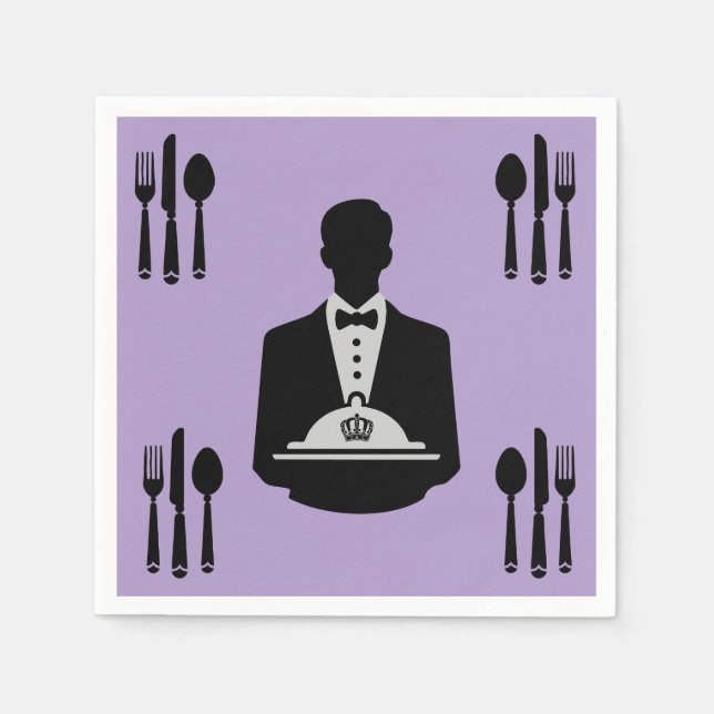 Servilleta De Papel Elegante lujo temático real (Anverso)