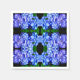 Servilleta De Papel Elegante magenta azul púrpura de color claro hidra