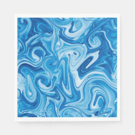 Servilleta De Papel Elegante Marbelized Paint Art Holiday Hanukkah