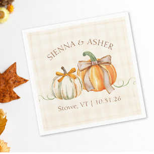 Servilleta De Papel Elegante matrimonio ruso de otoño personalizado