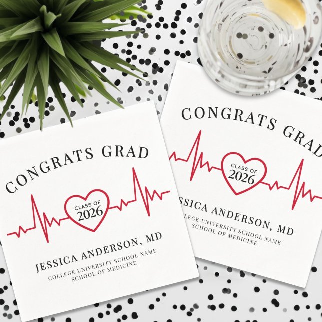 Servilleta De Papel Elegante Médico de Enfermería Médico (Elegant Nursing Doctor Medical Napkins)