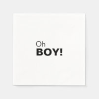 Elegante minimalista Formal Oh Boy Baby Shower