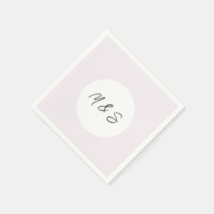 Servilleta De Papel Elegante Minimalista Negro y Lila