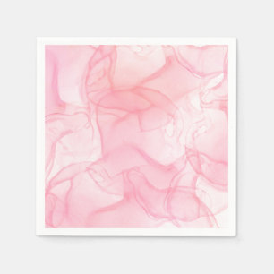 Servilleta De Papel Elegante Moda simple efecto de mármol rosa