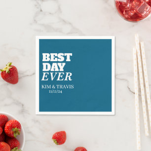 Servilleta De Papel Elegante Moderno Estiloso Nombre Personalizado Mej
