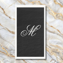 Servilleta De Papel Elegante Monograma Inicial