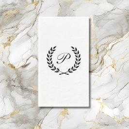 Servilleta De Papel Elegante Monograma Inicial
