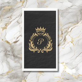 Servilleta De Papel Elegante Monograma Inicial