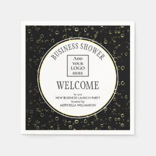 Servilleta De Papel Elegante Napkin de papel de papel negro de DUCHA E