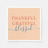 Elegante naranja agradecido bendecido