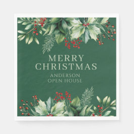 Servilleta De Papel Elegante Navidad 