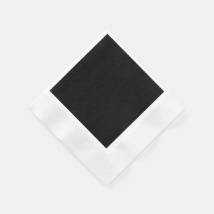 Servilleta De Papel Elegante Negro Sólido