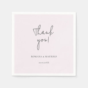 Servilleta De Papel Elegante Negro Y Minimalista Lilac