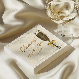 Servilleta De Papel Elegante Nochevieja de Champán