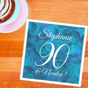 Servilleta De Papel Elegante Ocean Blue 90 y fiesta ininterrumpida de