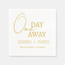 Servilleta De Papel Elegante oro blanco de un día de duración de la ce