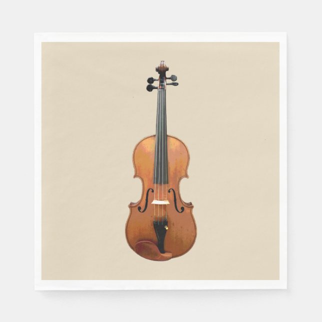 Servilleta De Papel Elegante orquesta violinista (Anverso)