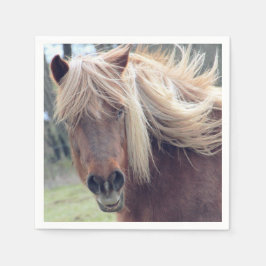 Servilleta De Papel Elegante Papel de caballo salvaje