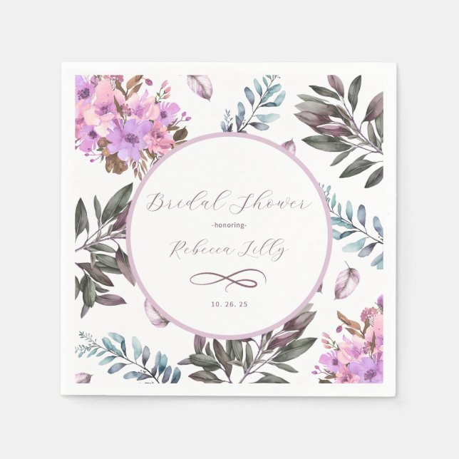 Servilleta De Papel Elegante Papel Floral (Anverso)