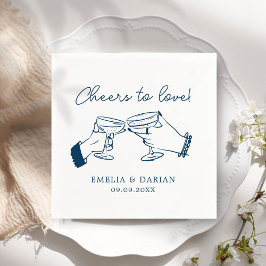 Servilleta De Papel Elegante pareja vitorea para amar a Boda Minimalis