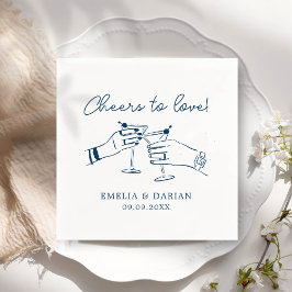 Servilleta De Papel Elegante pareja vitorea para amar a Boda Minimalis