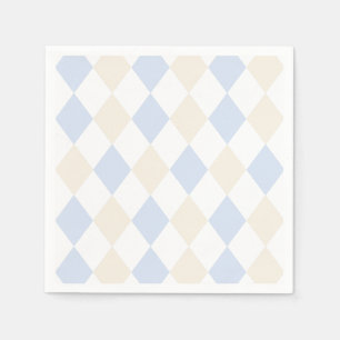 Servilleta De Papel Elegante patrón de diamante clásico simple beige a