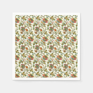 Servilleta De Papel Elegante patrón floral de otoño