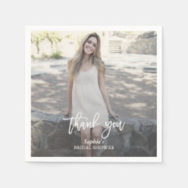 Servilleta De Papel Elegante Personalizado foto ducha de novia