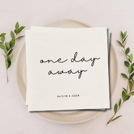 Servilleta De Papel Elegante Personalizado negro ensayando la cena a u