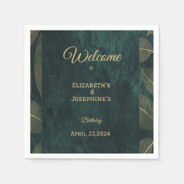 Servilleta De Papel Elegante Poster gemelo de cumpleaños doble