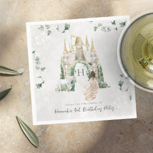 Servilleta De Papel Elegante Princesa de Cuentos de Hadas   Fiesta de 