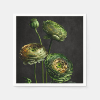 Servilleta De Papel Elegante Ranunculus.