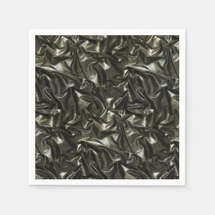 Servilleta De Papel Elegante raso negro de satén