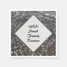 Elegante Reunión de la familia Black White Cena an