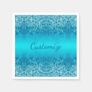 Servilleta De Papel Elegante Ropa de Espuma Azul