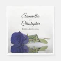 Elegante Rosa Boda de la Marina Azul de Estela Lar