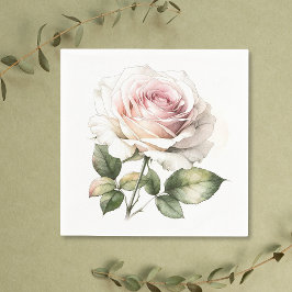 Servilleta De Papel Elegante Rosa Rosa Pálido Romántico
