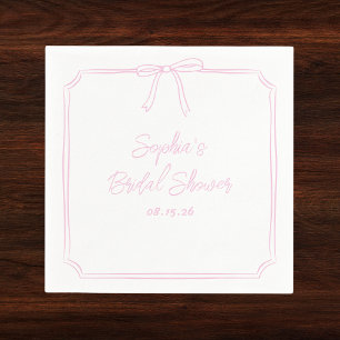 Servilleta De Papel Elegante rosa simple gitano suave suave ducha de n