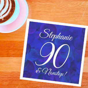 Servilleta De Papel Elegante Royal Blue 90 y fiesta ininterrumpida de