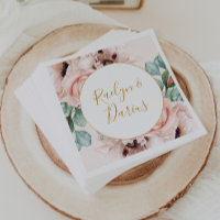 Elegante Rubor Floral Garden | Boda Pastel