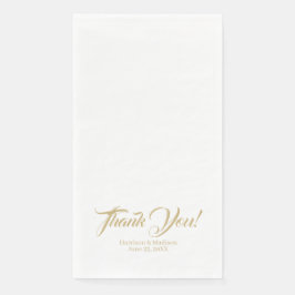 Servilleta De Papel Elegante script nombres personalizados gracias Bod