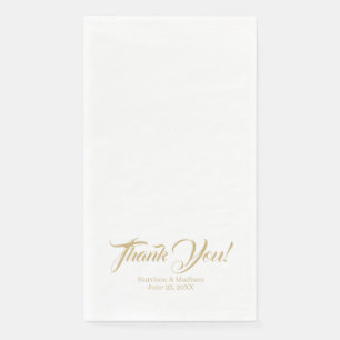 Servilleta De Papel Elegante script nombres personalizados gracias Bod