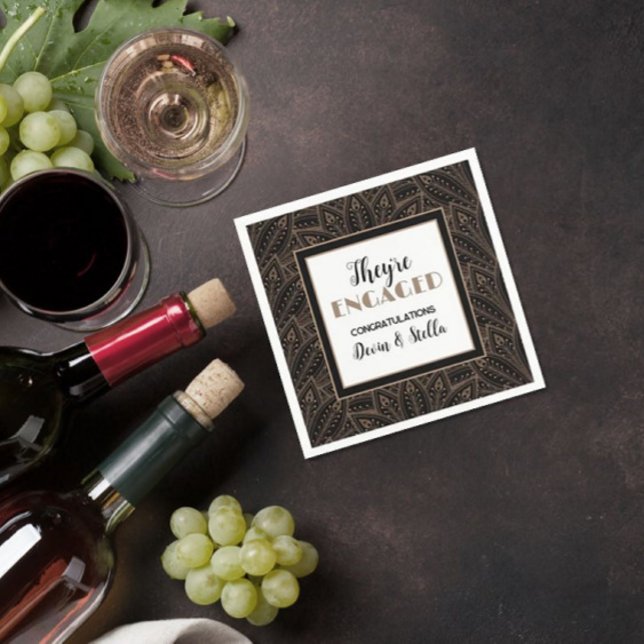 Servilleta De Papel ¡Elegante! Servilletas para fiesta de compromiso (Subido por el creador)